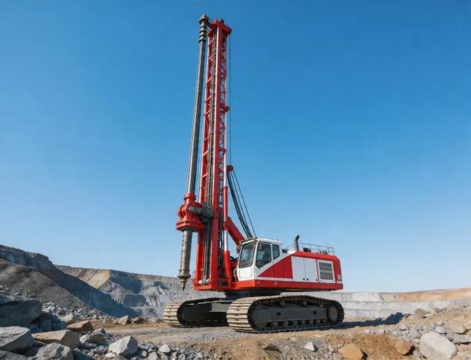 Epiroc surface drill rig at mining site